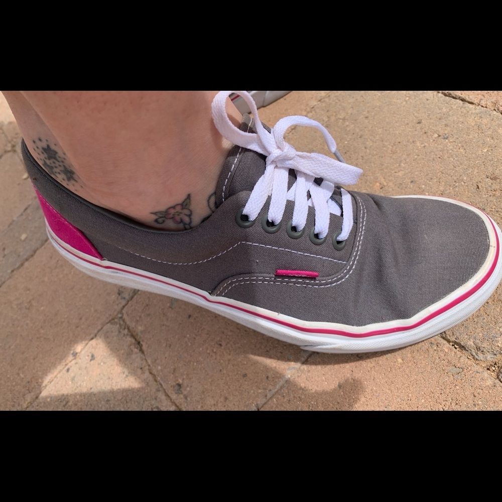 Vans Charcoal and Pink